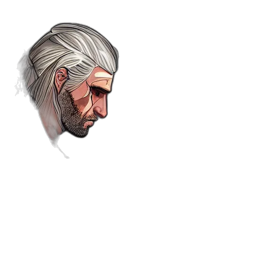 face, mask, hair, staff transparent PNG cut-out