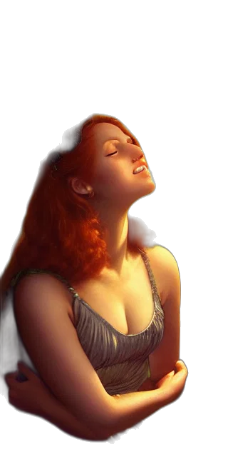 face, photorealistic, oil painting, fantasy art transparent PNG cut-out