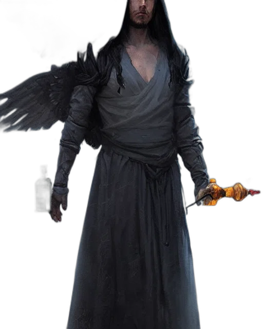 staff, concept art, fantasy art, dark transparent PNG cut-out