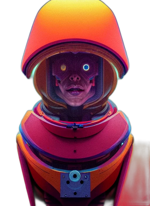 robot, face, mask, creature transparent PNG cut-out