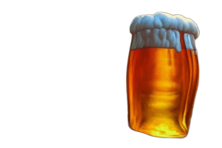 crown, bottle, 3d render, photorealistic transparent PNG cut-out