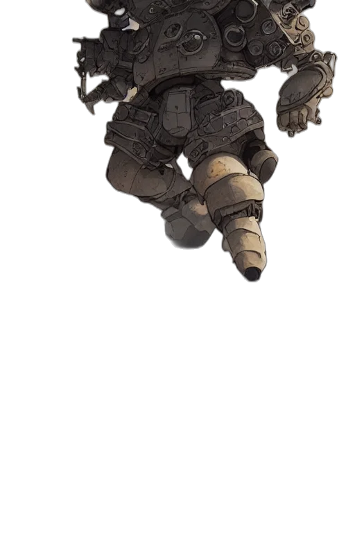 robot, weapon, creature, staff transparent PNG cut-out