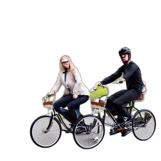 concept art, 3d render, city street, limousine transparent PNG cut-out