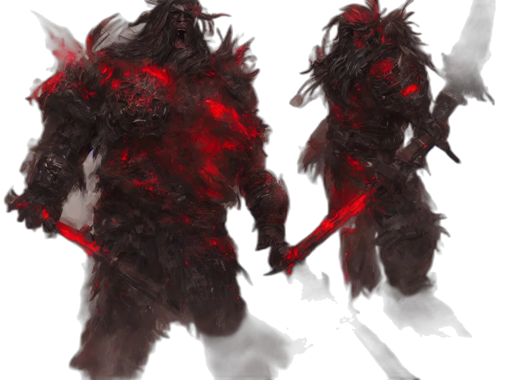 concept art, fantasy art, comic book art, 3d render transparent PNG cut-out