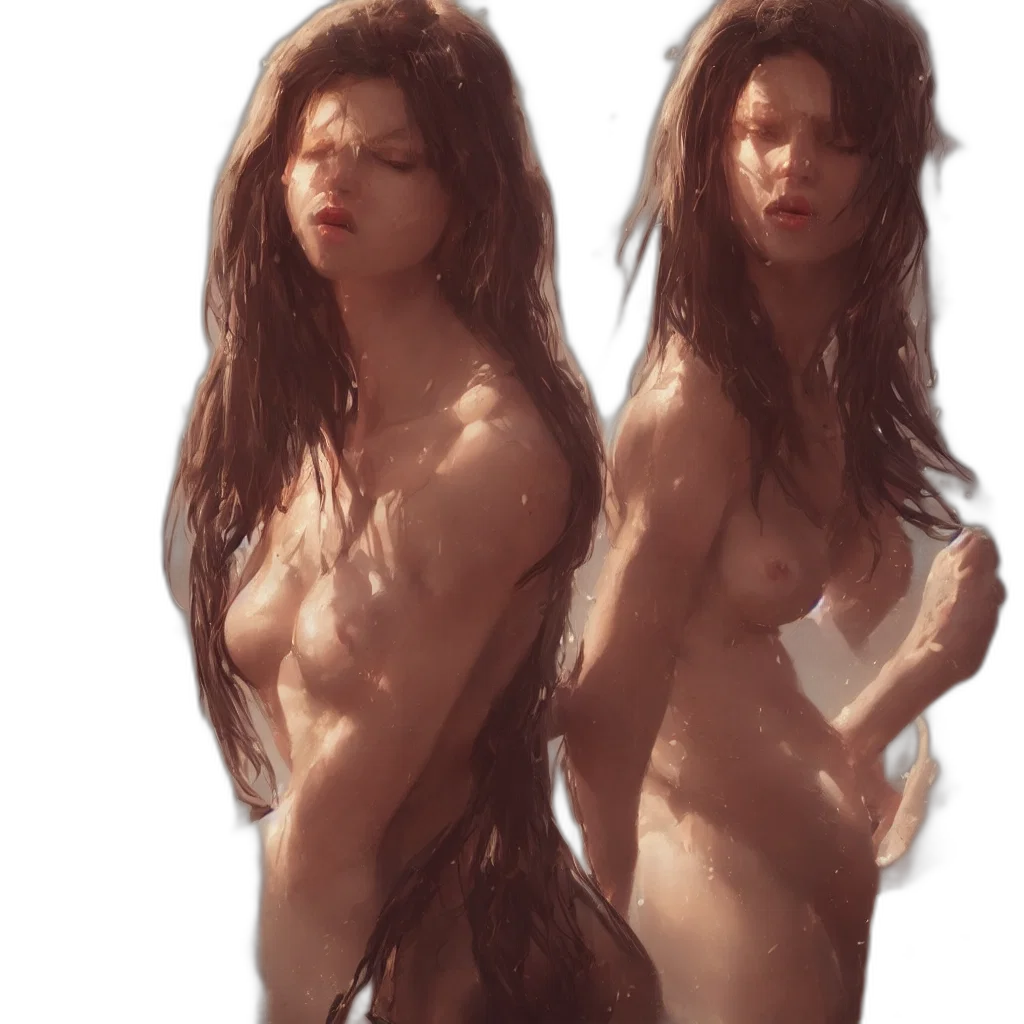 creature, hair, dress, face transparent PNG cut-out