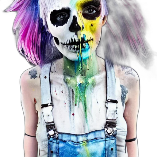 mask, face, dress, watercolor transparent PNG cut-out