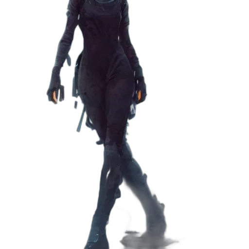 dress, staff, weapon, robot transparent PNG cut-out