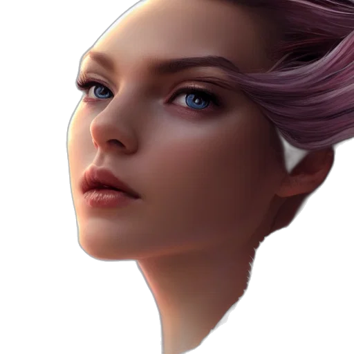 face, staff, crown, hair transparent PNG cut-out