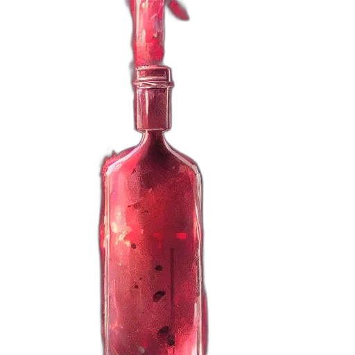 bottle, staff, weapon, dress transparent PNG cut-out