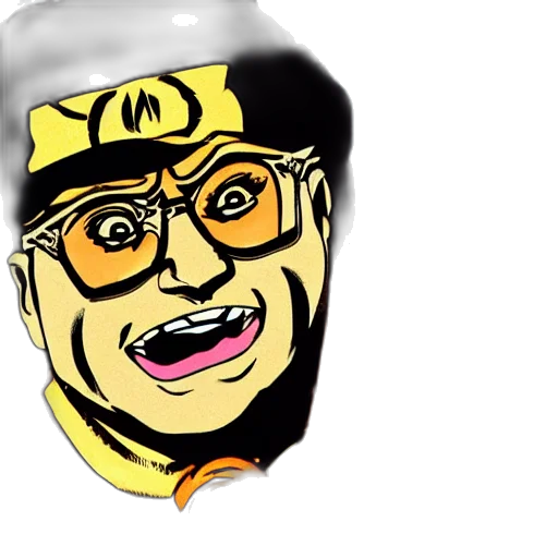 face, hat, crown, cartoon transparent PNG cut-out