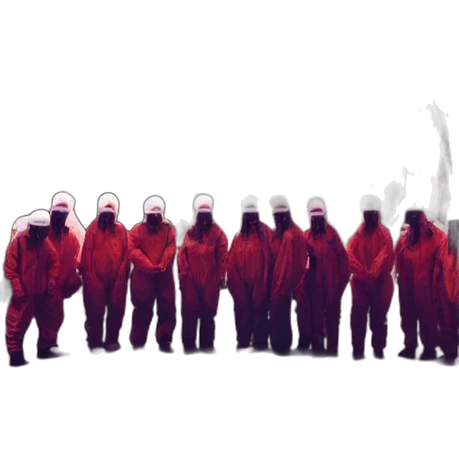 staff, jacket, mask, hair transparent PNG cut-out