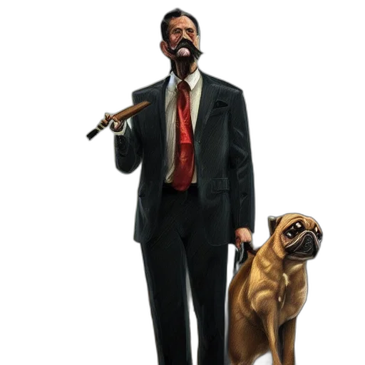 staff, animal, weapon, jacket transparent PNG cut-out