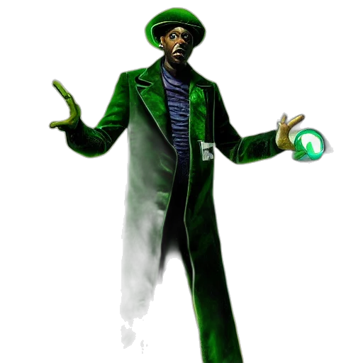 staff, concept art, comic book art, 3d render transparent PNG cut-out
