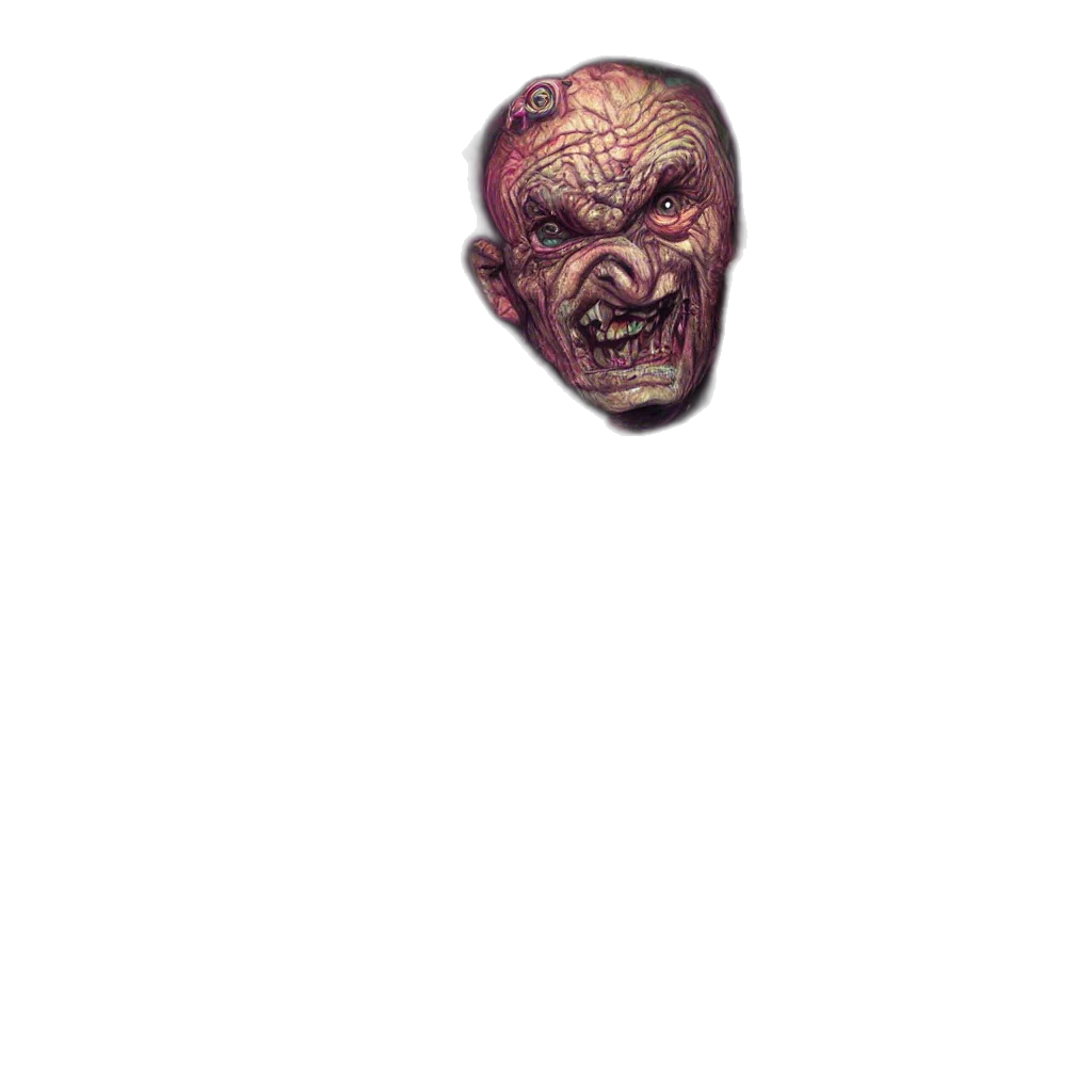 mask, face, creature, staff transparent PNG cut-out