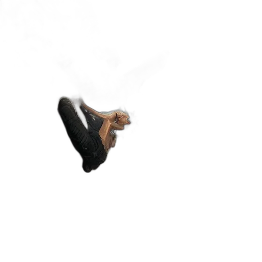 staff, hair, shoes, jewelry transparent PNG cut-out
