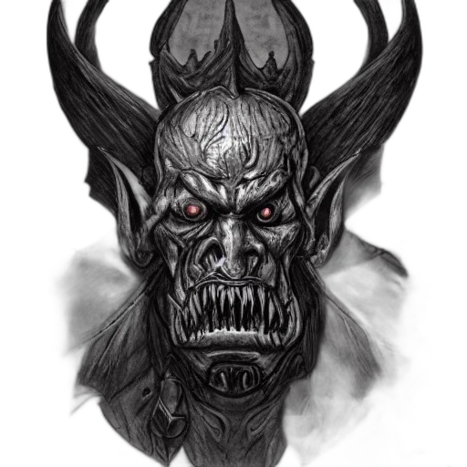 face, mask, creature, staff transparent PNG cut-out