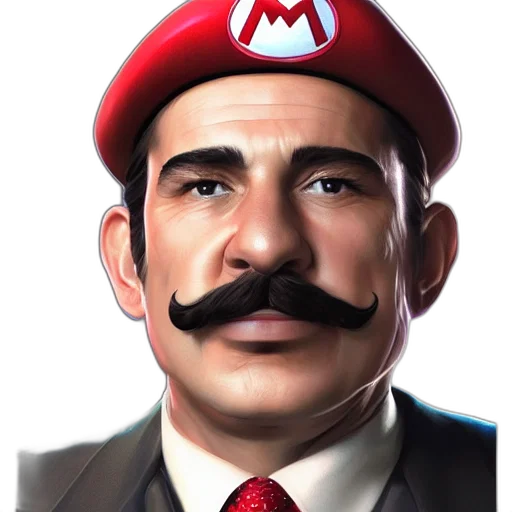 face, hat, animal, staff transparent PNG cut-out