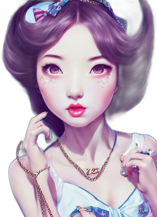 jewelry, face, dress, fantasy art transparent PNG cut-out