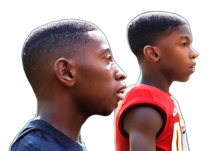 side, profile, shot, kentrell transparent PNG cut-out