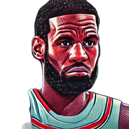 face, cartoon, comic book art, photorealistic transparent PNG cut-out