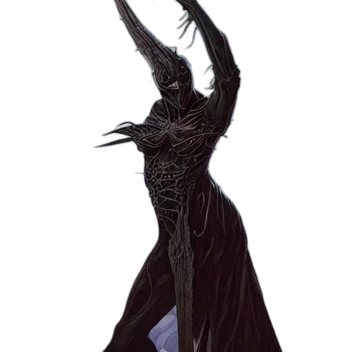 staff, dress, sword, creature transparent PNG cut-out
