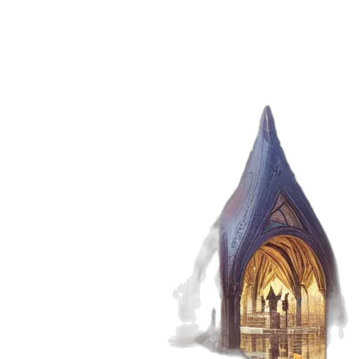 building, crown, weapon, concept art transparent PNG cut-out