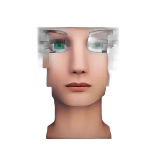 face, robot, mask, creature transparent PNG cut-out