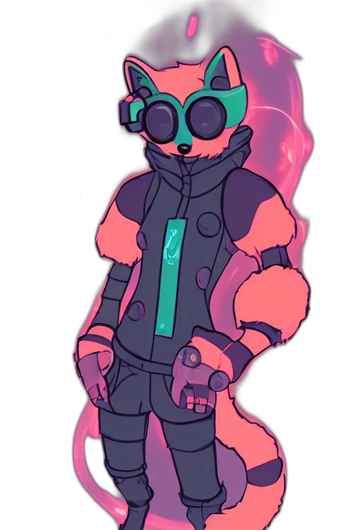 jacket, staff, robot, mask transparent PNG cut-out