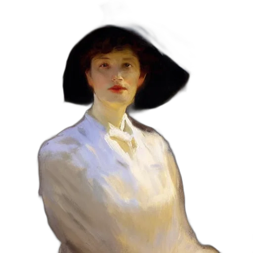 hat, face, dress, staff transparent PNG cut-out