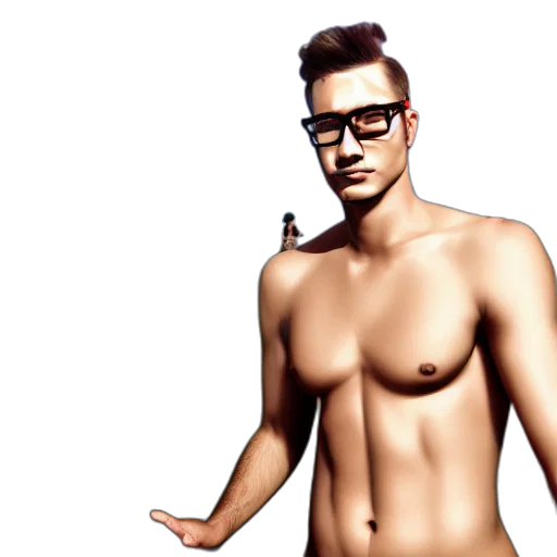 photorealistic, 3d render, concept art, cartoon transparent PNG cut-out