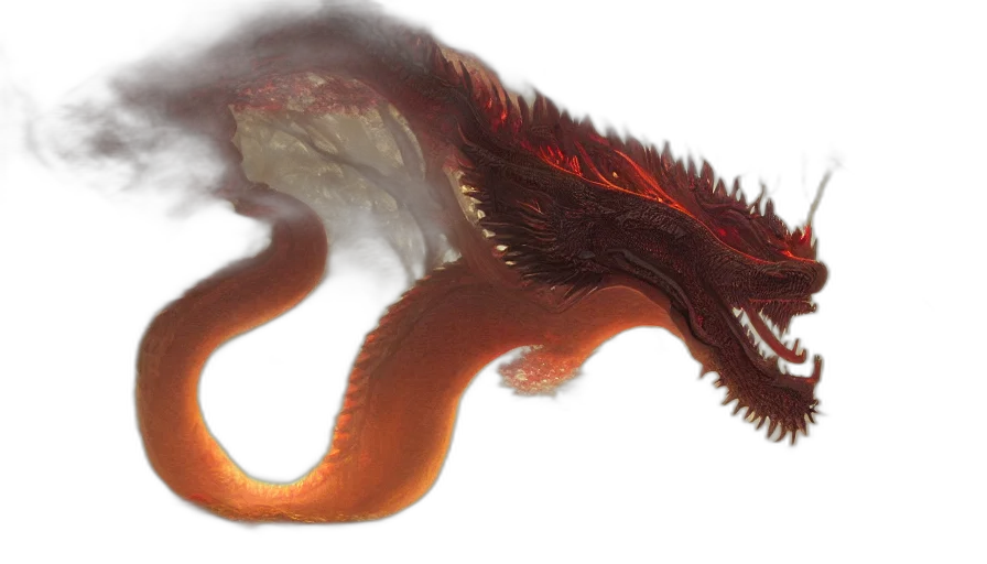 dragon, creature, animal, hair transparent PNG cut-out