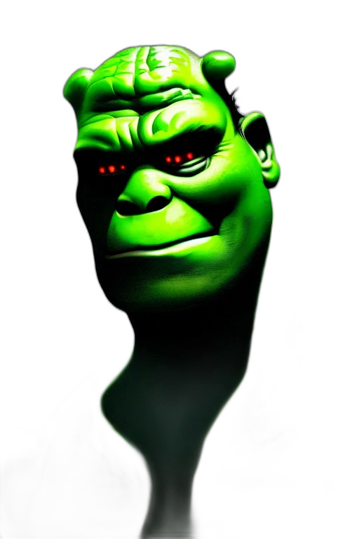 face, mask, creature, staff transparent PNG cut-out