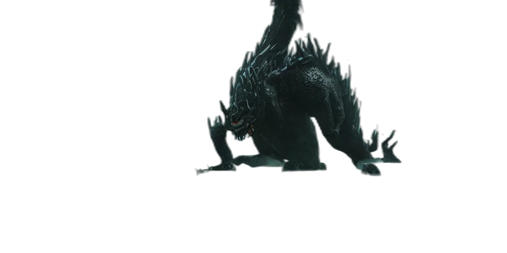 dragon, creature, animal, staff transparent PNG cut-out
