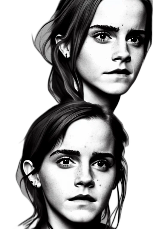 face, photorealistic, concept art, cartoon transparent PNG cut-out