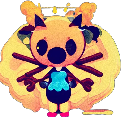 staff, crown, creature, animal transparent PNG cut-out