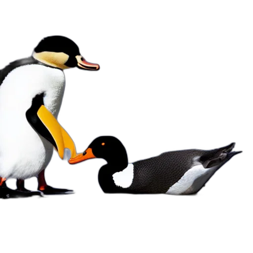 animal, 3d render, concept art, duck transparent PNG cut-out