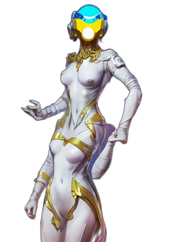 robot, dress, staff, mask transparent PNG cut-out