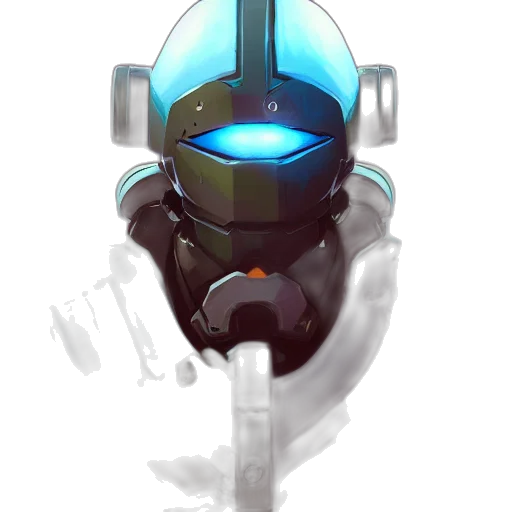 robot, weapon, mask, staff transparent PNG cut-out