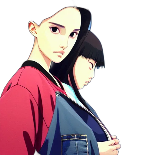 jacket, concept art, anime, photorealistic transparent PNG cut-out