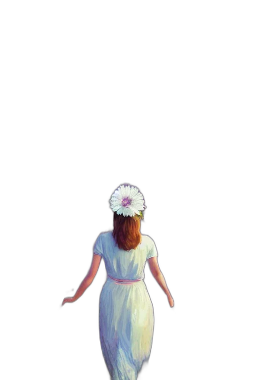 dress, hat, crown, flower transparent PNG cut-out