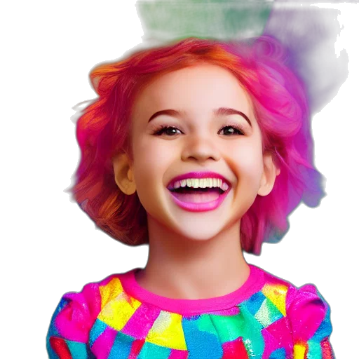 face, hair, photorealistic, cartoon transparent PNG cut-out