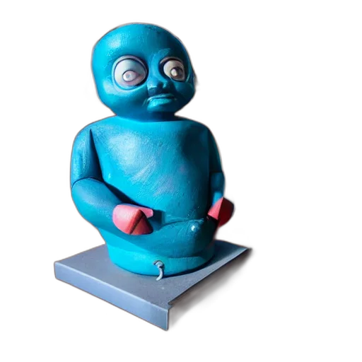 robot, 3d render, concept art, cartoon transparent PNG cut-out
