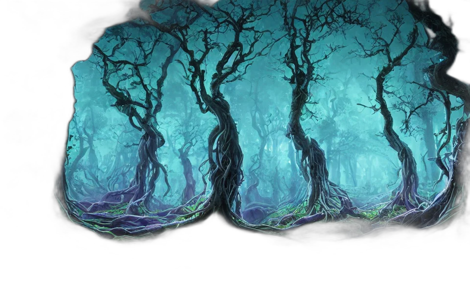tree, mask, fantasy art, concept art transparent PNG cut-out