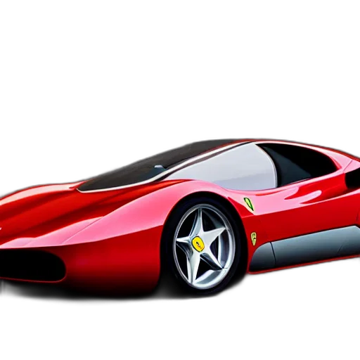 car, weapon, 3d render, photorealistic transparent PNG cut-out