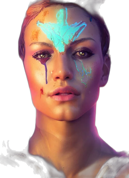 face, robot, mask, creature transparent PNG cut-out