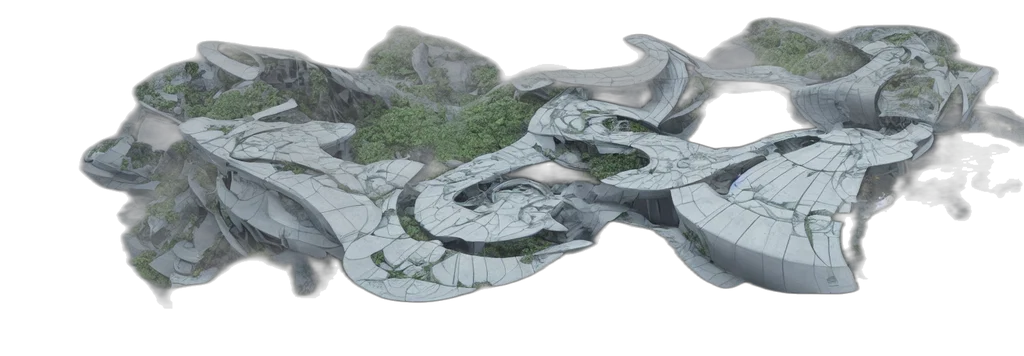 dragon, 3d render, concept art, photorealistic transparent PNG cut-out