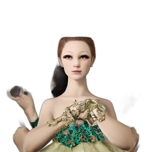 dress, jewelry, robot, crown transparent PNG cut-out