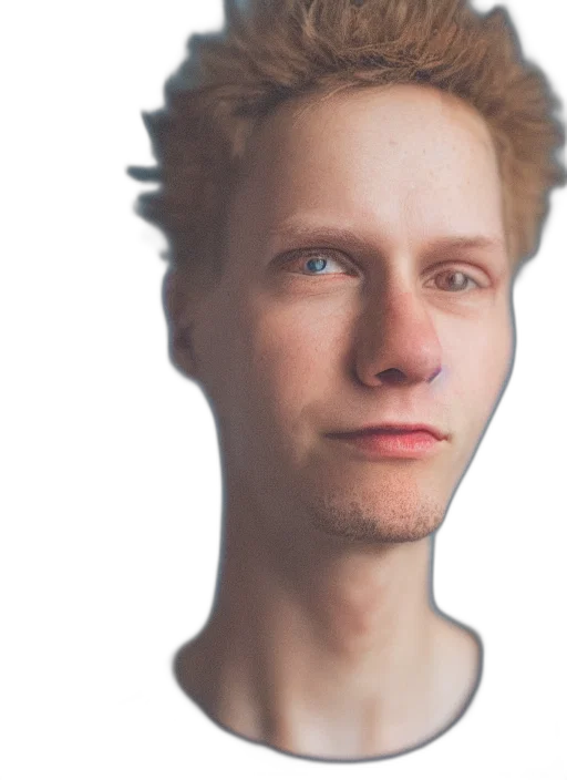 face, mask, hair, robot transparent PNG cut-out