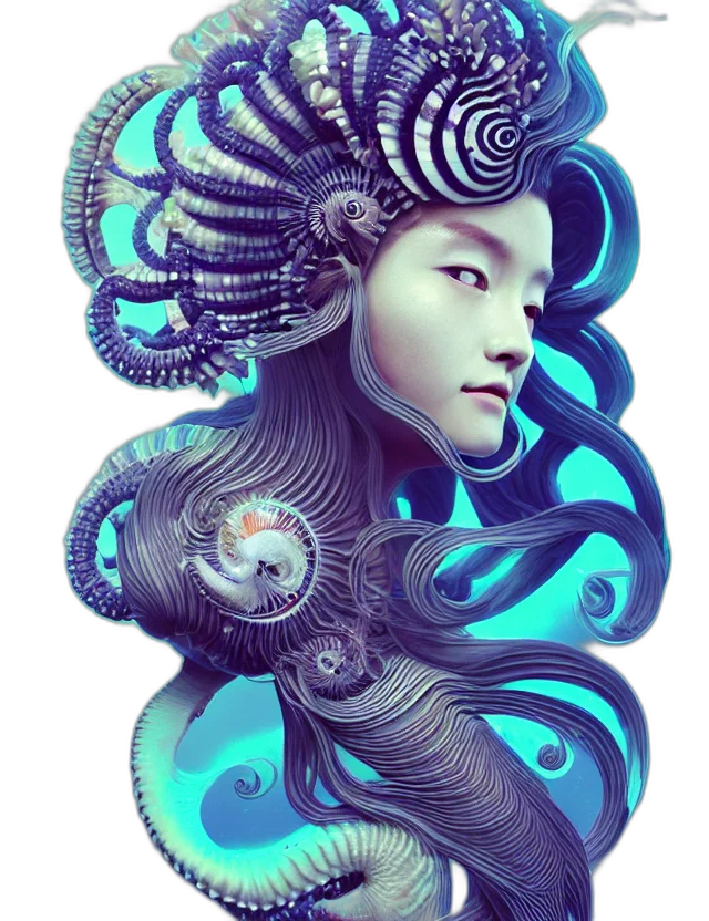 creature, dragon, mask, hair transparent PNG cut-out