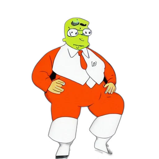 jacket, staff, creature, robot transparent PNG cut-out